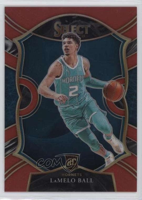 2020-21 Panini Select Concourse Red Prizm /199 LaMelo Ball #63 0f8s