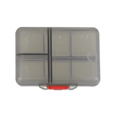 Durable 9 Grids Double Layer Pill Case for Travel Gray 1 Pc