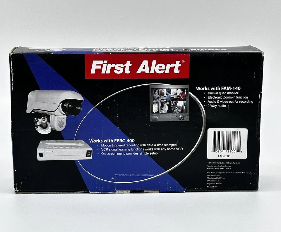 First Alert Camera DIY Event Trigger Wired FAC-2800 Vintage 2001 NEW OPEN BOX - Image 4 of 4