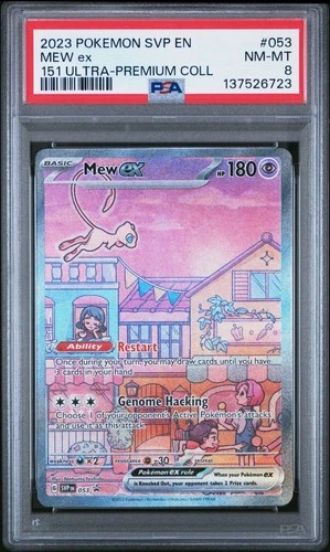 2023 POKEMON SVP EN-SV BLACK STAR PROMO 151 ULTRA-PREM COLL #053 MEW EX PSA 8