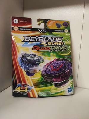 HASBRO - BEYBLADE BURST QUADDRIVE STONE BALDEROV B7 VS ROAR BALKESH B7 NEU OVP