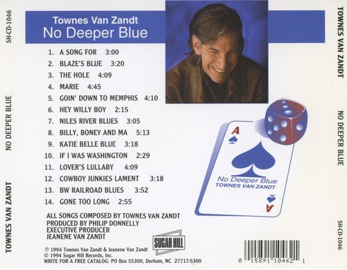 Townes Van Zandt - No Deeper Blue (CD, Album, RE) (Near Mint (NM or M-)) - 35628 - Picture 2 of 5
