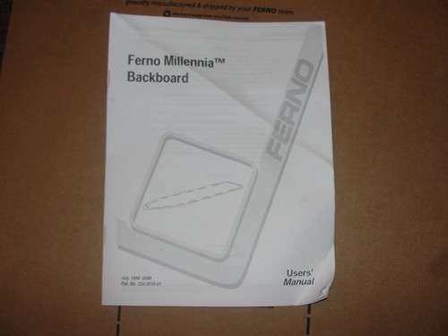 🔥New! FERNO Millennia 16" Blue BB (Ferno Backboards) with pins Made In USA! - Picture 4 of 8