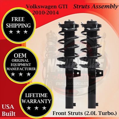 Monroe OEM Front Struts Assembly 2010-2014 Volkswagen GTI Lifetime Warranty
