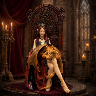 Anne Stokes Dragon Friendship Figurine Enchanting Gothic Fantasy Statue & Gift