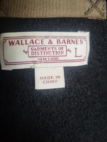 Wallace & Barnes Wool Jacket Mens Large Black Snap Up J Crew Coat - Picture 2 of 22