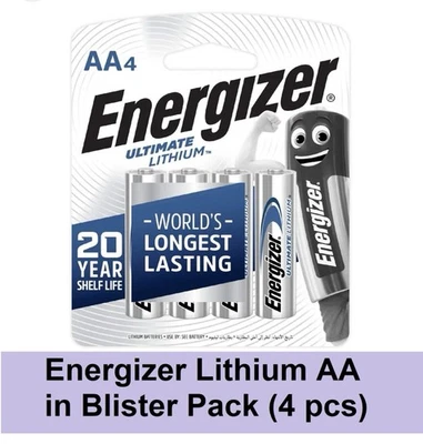 Piles AA ENERGIZER Ultimate Lithium FR6 1,5V - Photo 1/2