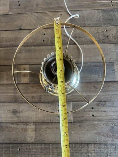 Vintage Rayo Lampe umgebauter Öllampenfuß, Vintage Metall Lampenfuß - Bild 14 von 19