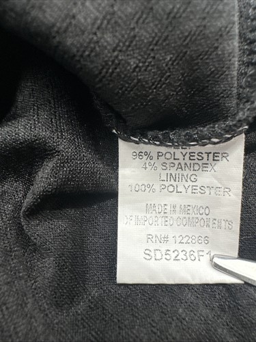 Zunie Dress Youth Girl Size 7 Black Solid Full Zip..#31608 - Picture 5 of 7