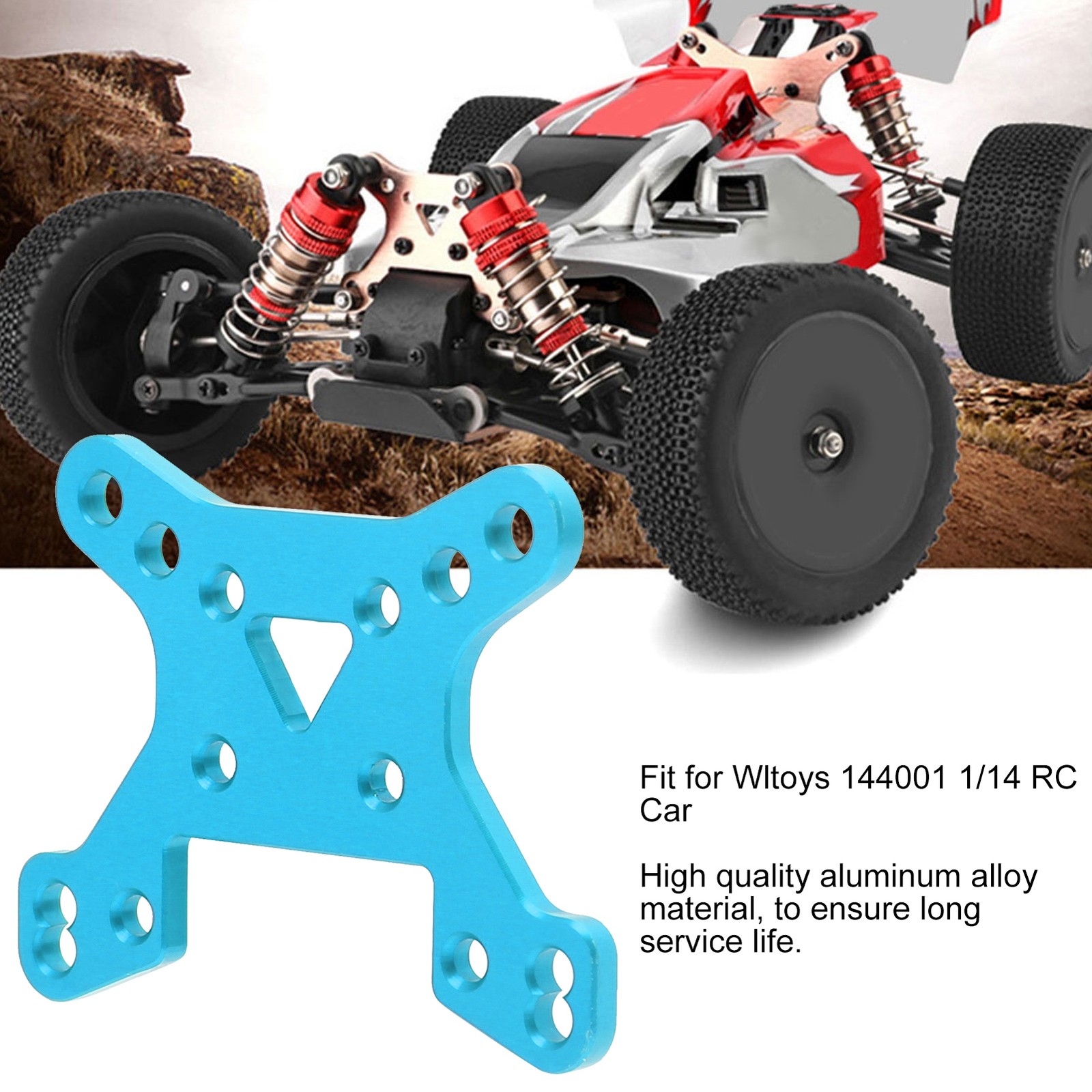 Front Board Damping Plate Fit For Wltoys 144001 1/14 RC Car Spare