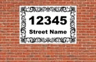 Custom Personalized Home Address Sign Aluminum 8" x 12" House Plaque Entryway