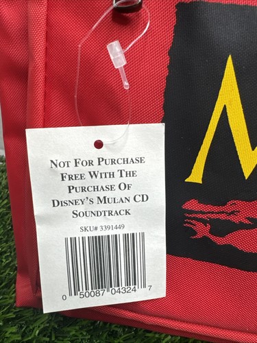 Disney Mulan Backpack Red 90s New With Tags - Picture 2 of 4