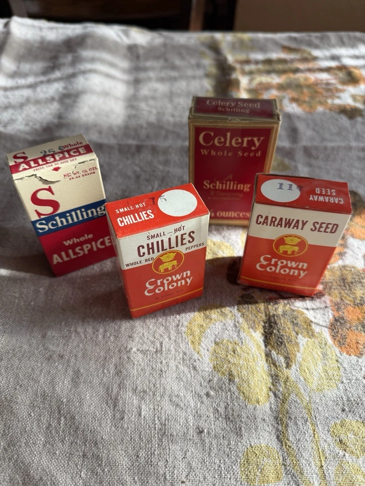Vintage Spice Lot - (4) Boxes Schilling Crown Colony - Image 3 of 3