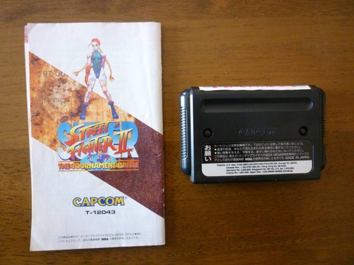Super Street Fighter II 2 Sega Mega Drive Used Game Cartridge Manual NTSC-J JP - Picture 2 of 7