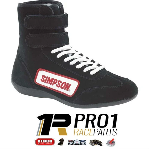 Pro1 SFi Race Racing Safety Boots Race car Speedway Drag Rally Black High Shoe - Picture 3 of 12