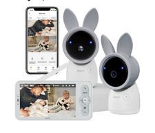 ARENTI Baby Monitor with 2 Cameras, 2K Smart Baby Camera with 5'' Upgraded. A5