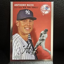 Anthony Rizzo 2023 Topps Chrome Platinum Anniversary Set Base Card #384 Yankees