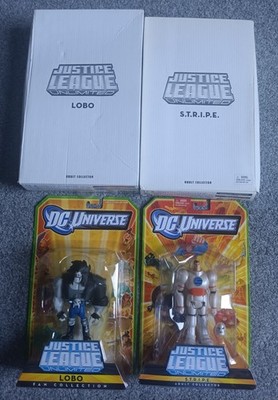 Justice League Unlimited MATTY EXCLUSIVE LOBO and S.T.R.P.E STRIPE Rare JLU