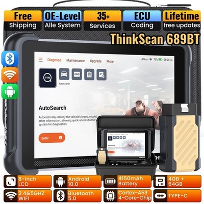 ThinkScan 689 BT Profi KFZ OBD2 Auto VIN Diagnosegerät Scanner Alle System NEW