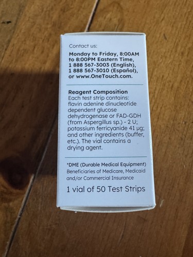 One Touch Verio Blutzuckerteststreifen für Diabetiker 50 Stück Neu Ablaufdatum 31.07.2026 - Bild 3 von 4