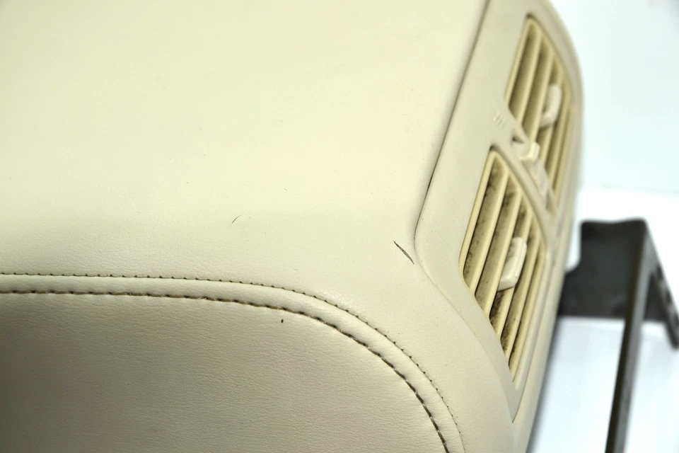 💎2003-2006 Infiniti G35 BEIGE Sedan Center Console Leather Armrest NO VENTS OEM - Image 4 of 4