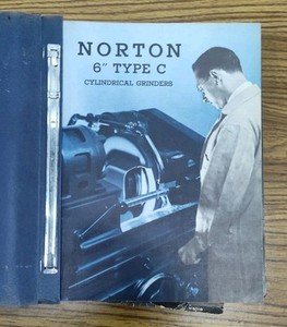 Norton Industrial Machine Brochure Folder Worcester, MA Vtg Catalog Grinders Ect