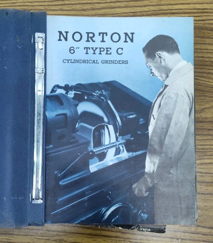 Norton Industrial Machine Brochure Folder Worcester, MA Vtg Catalog Grinders Ect