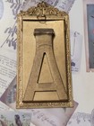 Antique Vintage French Ormolu Brass Small Picture Photo Frame Easel Tabletop  — photo 7