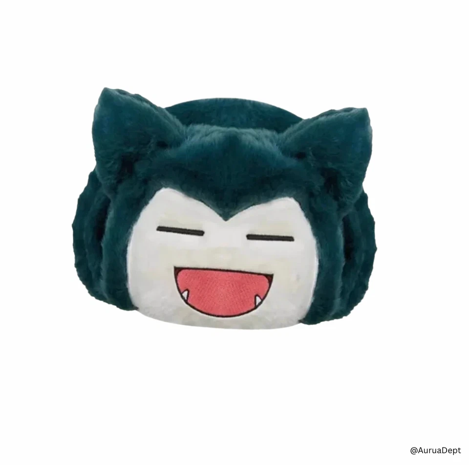 Sombrero de Invierno de Peluche Snorlax - Lindo Disfraz Inspirado en Pokémon Gorra con Oreja Foto 2 de 4