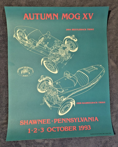 Vintage Morgan MOG XV Shawnee Penn 1993 Poster