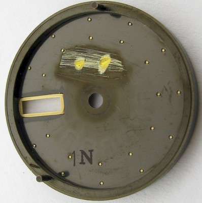 Seiko 4006 A Bell-Matic watch parts black dial with gilt markers