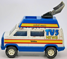 Vintage 1970s Tonka TV5 News Van Diecast Press Truck Made in USA –Missing Figure