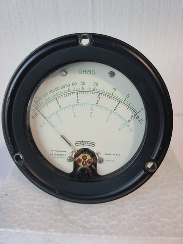 Vintage OHMS Meter Phaostron Mod 43-912925A - 第 1/7 張圖片