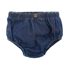 baby boys Diaper Cover Shorts, Washed Indigo, 3 Months US