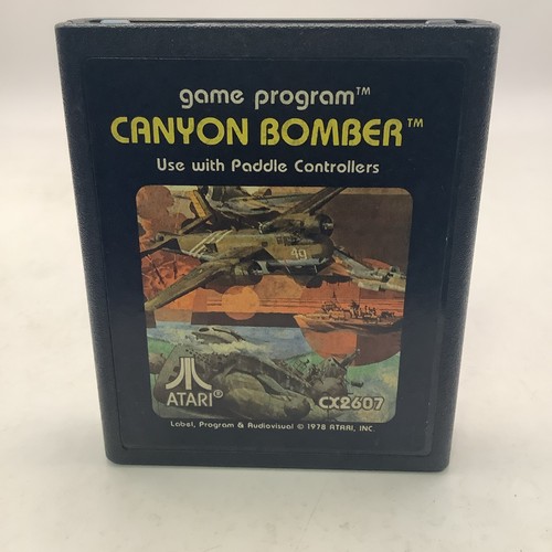 Atari 2600 Canyon Bomber CX-2607 Video Game Cartridge