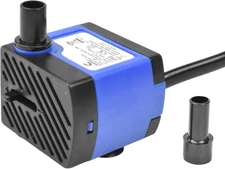 AC 110V 92GPH 5W Submersible Pump Mini Adjustable for Fish Tanks, Tabletop Fount