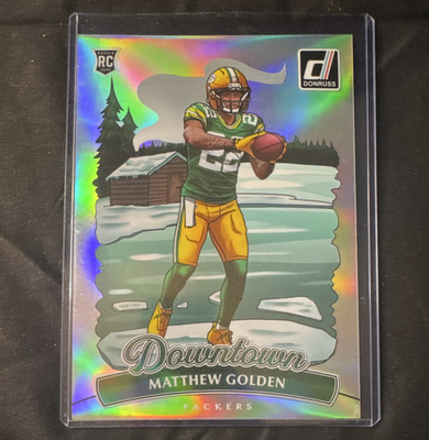 Panini 2025 Donruss Downtown! Matthew Golden RC #18 Oversized Packers