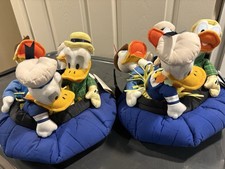 Disney Store 65Th Anniversary Donald Duck Bean Bag Plush Set Of 2