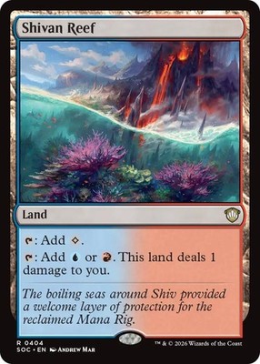 Shivan Reef - 404 - NM - Commander: Secrets of Strixhaven - MTG
