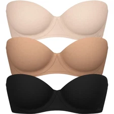Victoria's Secret PINK Smooth Wear Everywhere Strapless Push Up Bra #11267410