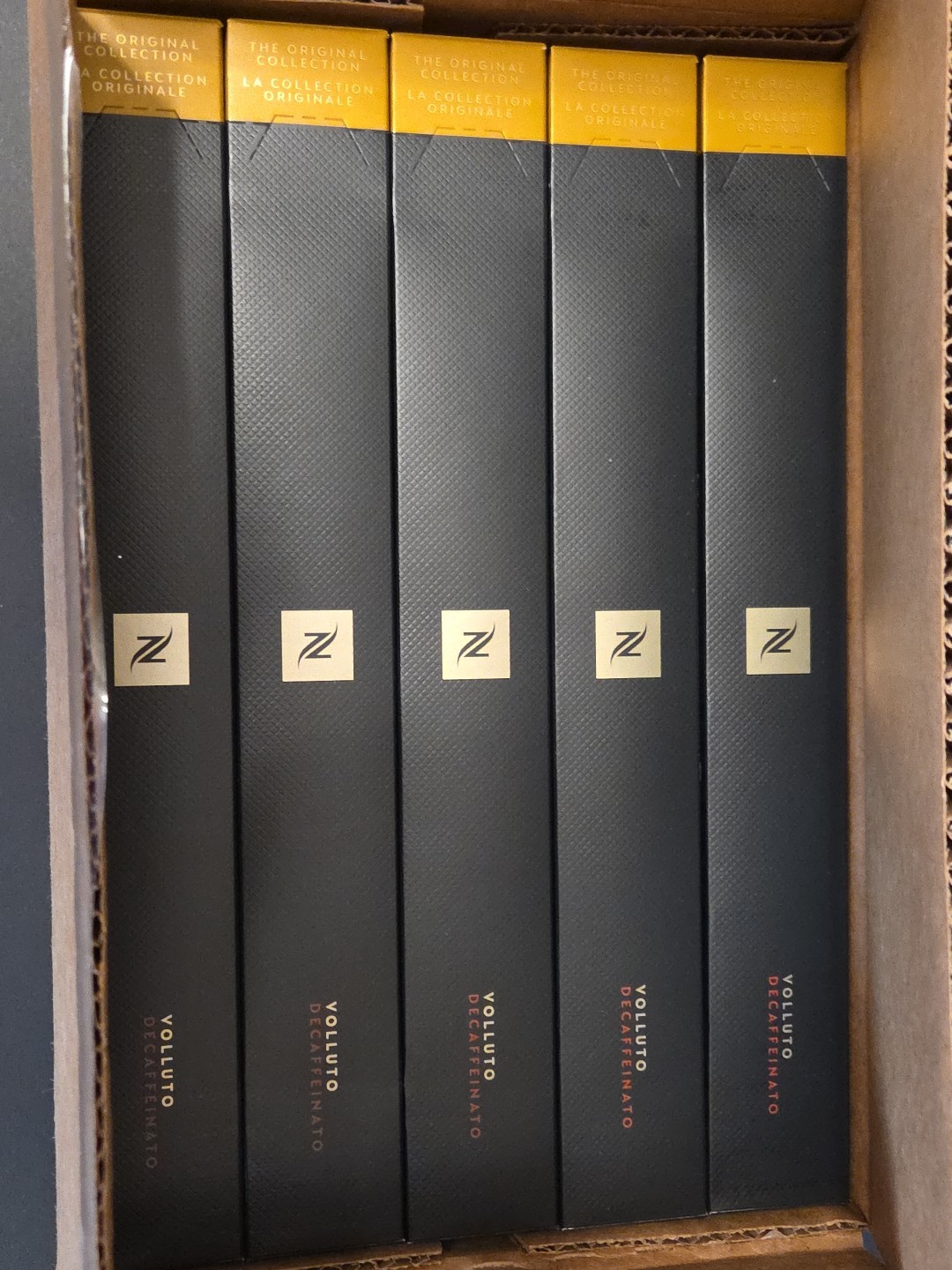 Nespresso Capsules Original Line Volluto Decaf Coffee 50 Count (5 Boxes x10 Per)