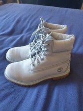 Image of Women's Timberland Boots Pale Grey Limited Edition Size 6