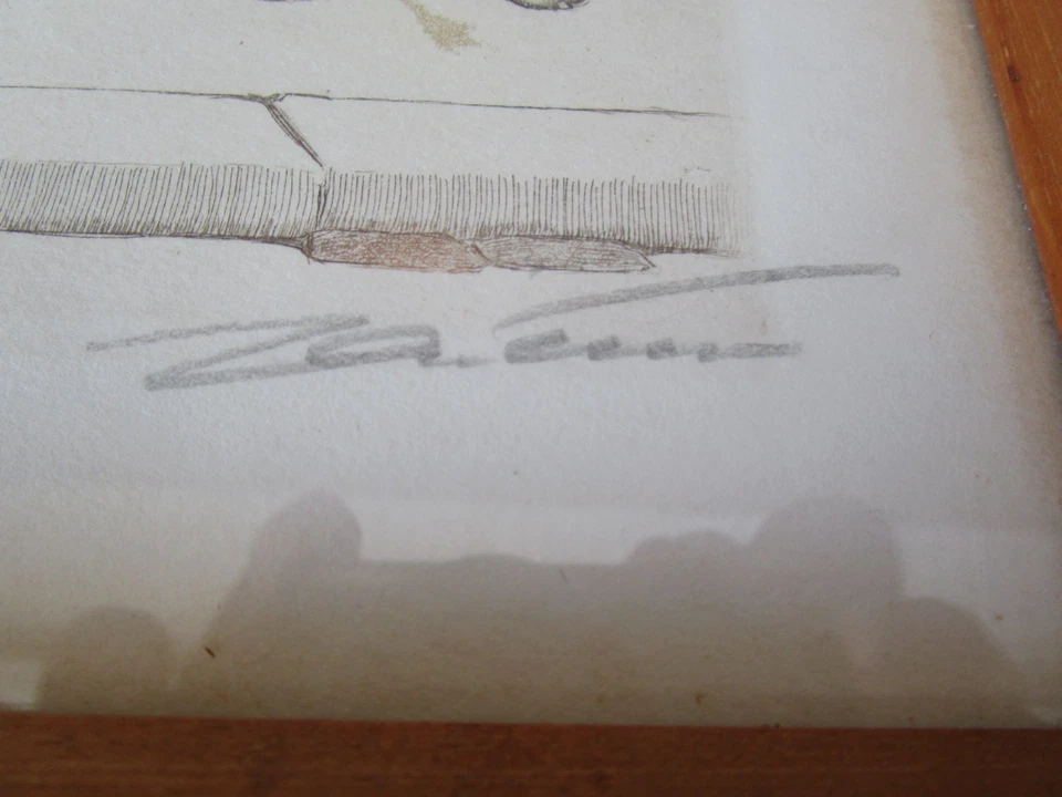 Tableau Gravure/ Litho Humoristique chiens " Comme nos maitres " Boris O' Klein - Photo 4/4