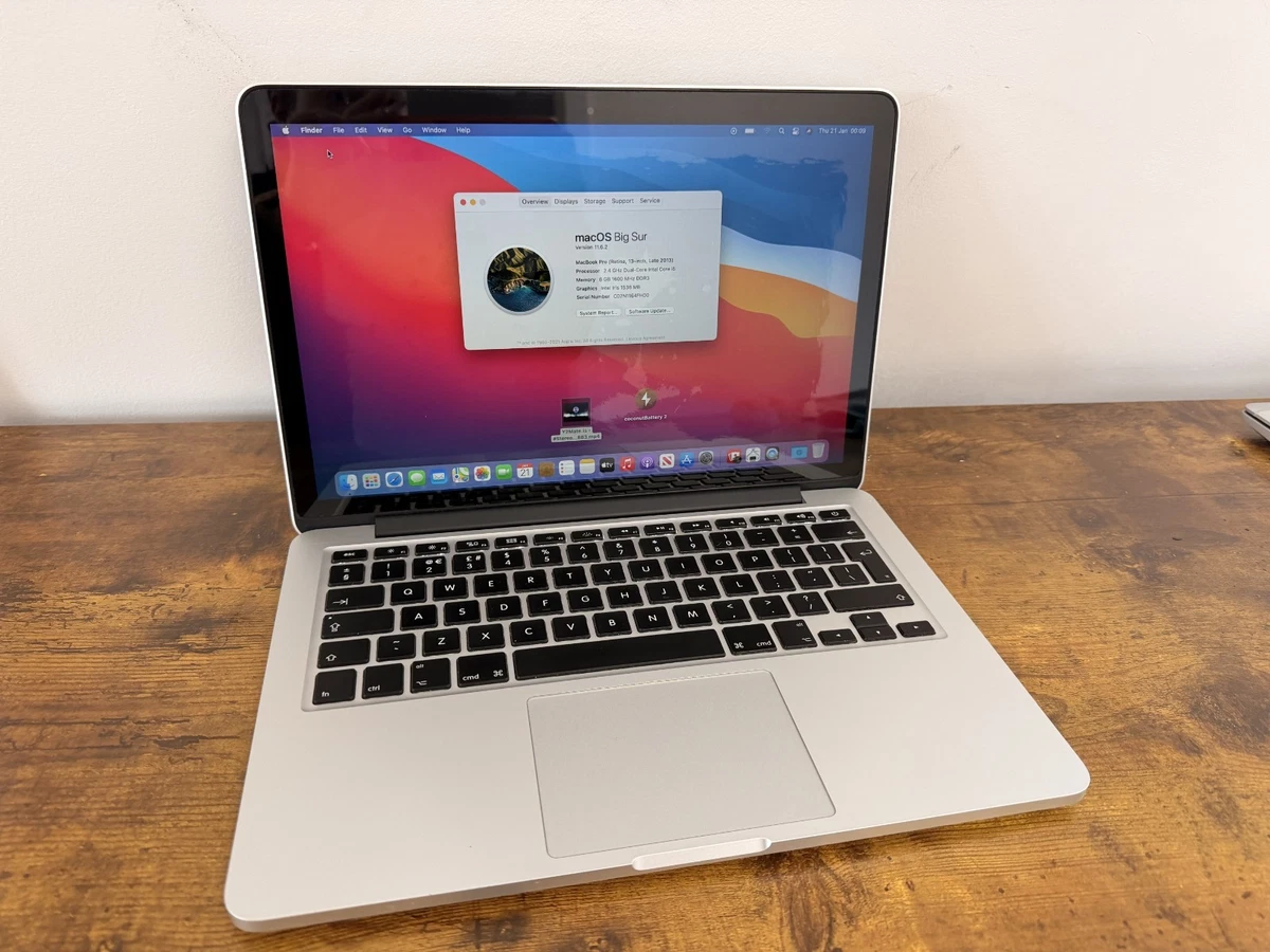 MacBook Pro 13インチ Late2013 8GB・SSD256GB Apple MacBook Pro 13 A1502 (Late 2013) i5 2.4GHz, 8GB, 256GB (B-Grade)