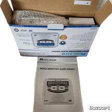 Midland WR120B NOAA Weather Alert Radio Easy Program All Hazard Local Alerts NEW
