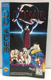 COMPLETE Lunar Eternal Blue SEGA CD Working Designs CIB Manual w/ REG CARD