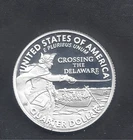 2021 S Silver Proof U.S. Quarter  WASHINGTON CROSSING THE DELAWARE - .999 Silver