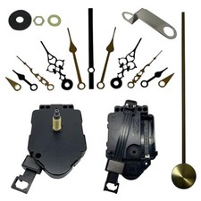 Complete Quartz Oscillatory Pendulum Clock Kit Movement Mechanism Metal Hands