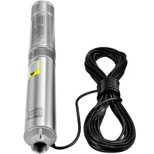 Deep Well Submersible Pump 0.5 HP 115-Volt 28 GPM Flow 167 ft. Head Water Pump w