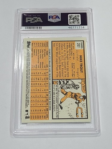 2012 Topps Heritage / Mike Trout RC / PSA 10 Gem Mint / Angels - Picture 2 of 2